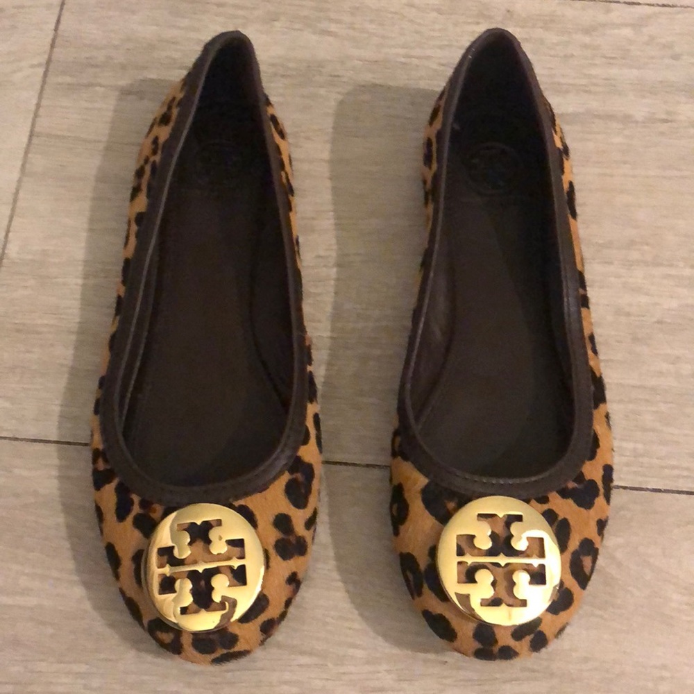 Tory Burch leopard flats